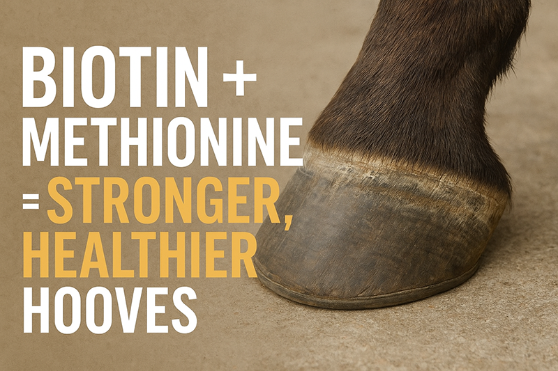 Biotin methionine horse hooves