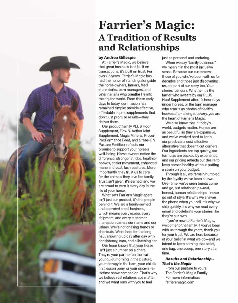 Farrier's Magic: Article